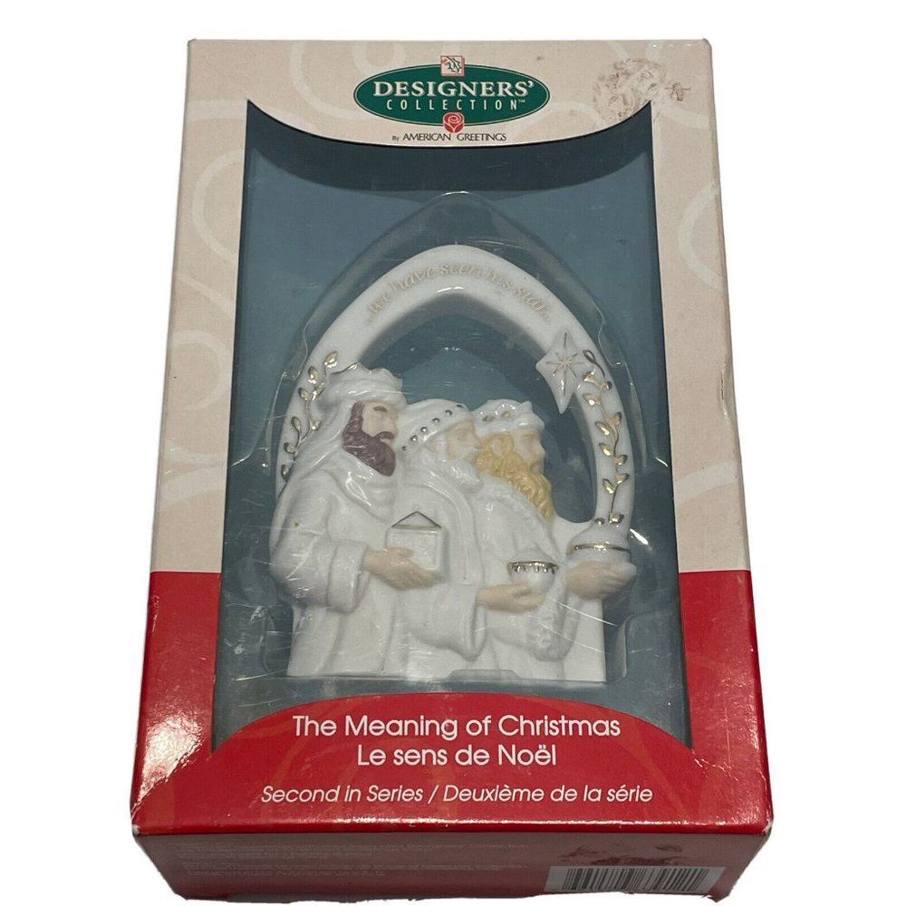 AMERICAN GREETINGS THE MEANING OF CHRISTMAS 3 WISE MEN Christmas TREE ORNAMENT